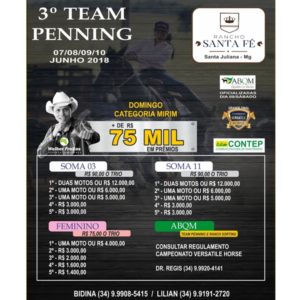 3ª Prova De Team Penning RANCHO SANTA FÉ + FINAL VERSATILLE HORSE